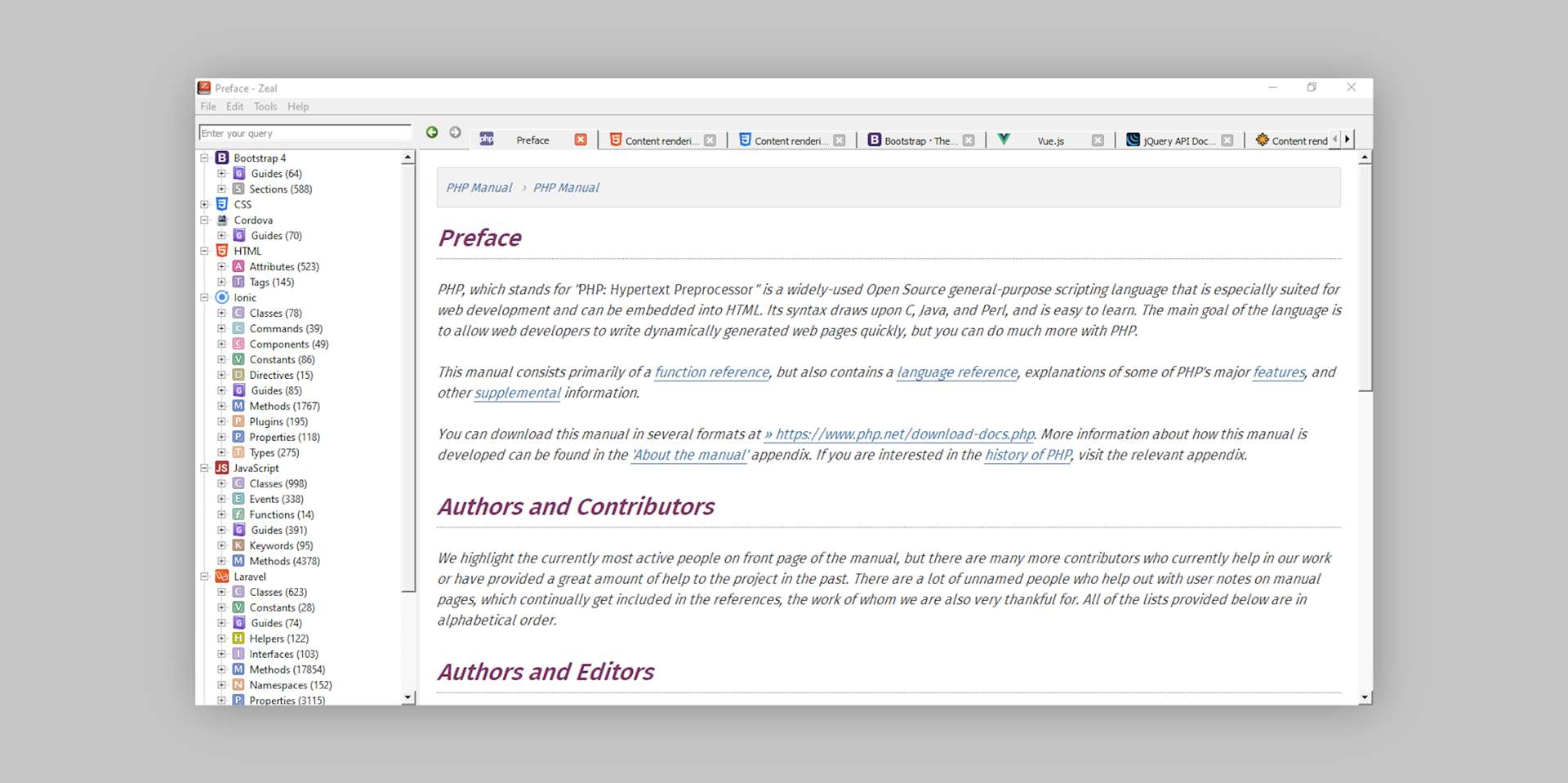 Zeal : Documentation des langages informatiques en offline